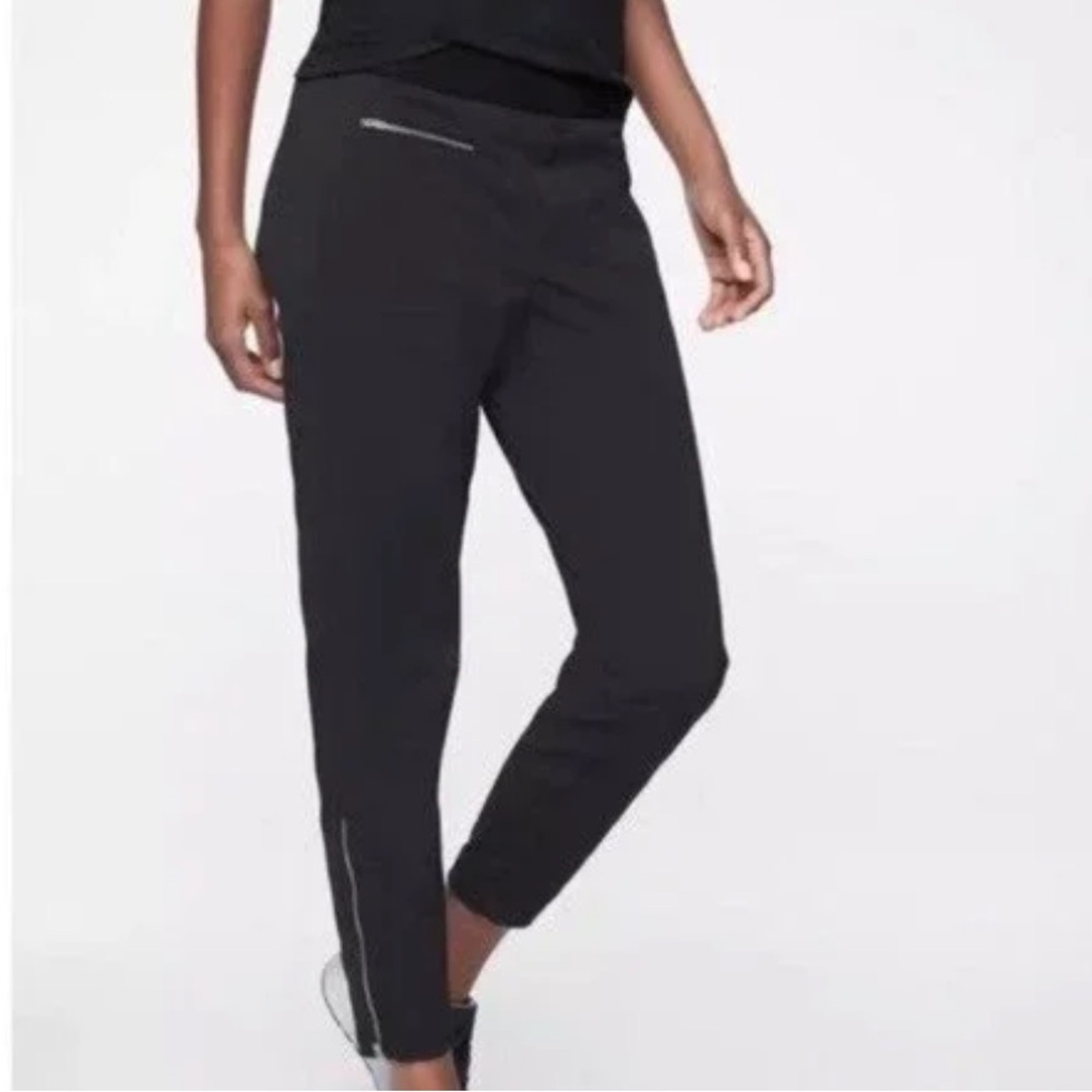 Athleta Mod Trekkie Crop Pants Ankle Zippers